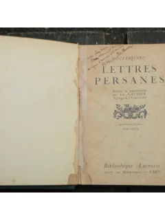 LETTRES PERSANES - MONTESQUIEU