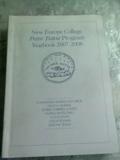 NEW EUROPE COLLEGE PETRE TUTEA PROGRAM YEARBOOK-2007-2008-ALEXANDRA MARIA CIOCARLIE