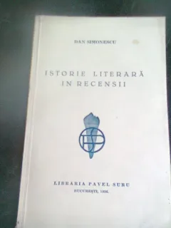 ISTORIE LITERARA IN RECENSII - DAN SIMIONESCU