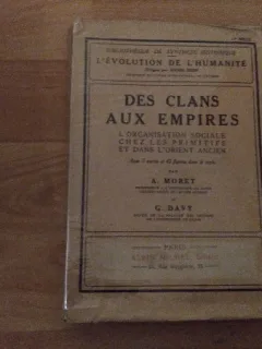 DES CLANS AUX EMPIRES-A. MORET- G. DAVY