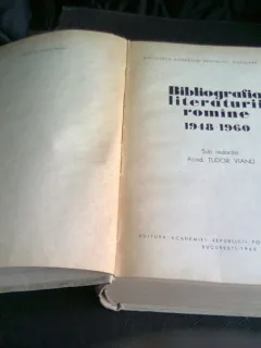 BIBLIOGRAFIA LITERATURII ROMANE 1948-1960 - TUDOR VIANU