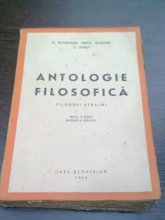 ANTOLOGIE FILOSOFICA FILOSOFI STRAINI - N. Bagdasar