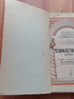 M. KOGALNICEANU - OPERE - N. CARTOJAN