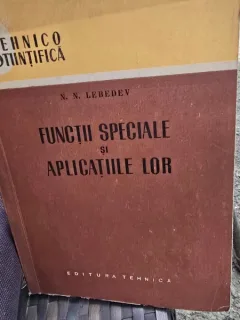 FUNCTII SPECIALE SI APLICATIILE LOR - N.N. LEBEDEV