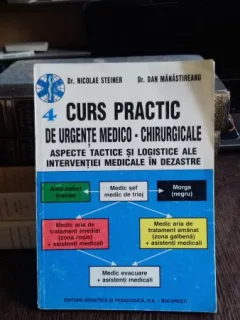 CURS PRACTIC DE URGENTE MEDICO-CHIRURGICALE. ASPECTE TACTICE SI LOGISTICE ALE INTERVENTIEI MEDICALE DE DEZASTRE- NICOLAE STEINER VOL.4