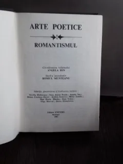 ARTE POETICE. ROMANTISMUL - ANGELA ION