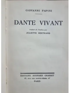 DANTE VIVANT - GIOVANNI PAPINI