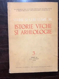 STUDII SI CERCETARI DE ISTORIE VECHE SI ARHEOLOGIE 3/1989