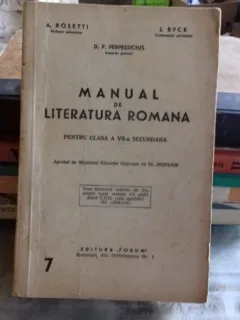 MANUAL DE LITERATURA ROMANA - A. ROSETTI