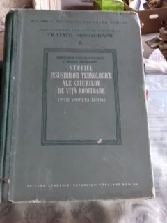 STUDIUL INSUSIRILOR TEHNOLOGICE ALE SOIURILOR DE VITA RODITOARE - GHERASIM CONSTANTINESCU