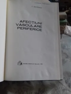 AFECTIUNI VASCULARE PERIFERICE - T. GHITESCU