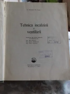 TEHNICA INCALZIRII SI VENTILARII - H. RIETSCHEL