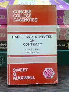 Cases and statutes on contract - Rodney Brazier  (Cazuri și statute contractuale)