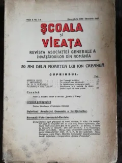 REVISTA SCOALA SI VIEATA - NR. 4-5 DEMEBRIE 1939 - IANUARIE 1940