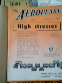 REVISTA THE AEROPLANE - 8 NUMERE/ 1938