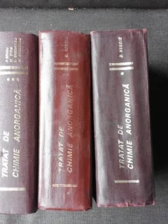 TRATAT DE CHIMIE ANORGANICA VOL. I - III DE D. NEGOIU , BUCURESTI