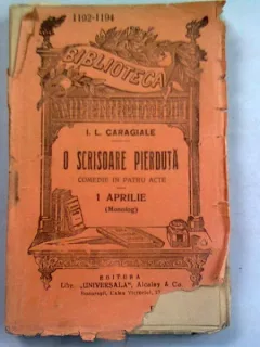 O scrisoare pierduta - I.L.Caragiale Comedie in 4 acte