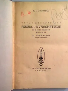 PSEUDO-KYNEGETIKOS - AL. ODOBESCU