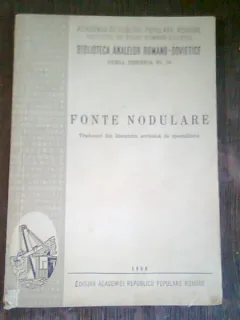 FONTE NODULARE  (TRADUCERI DIN LITERATURA SOVIETICA DE SPECIALITATE)