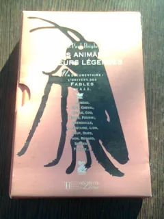 LES ANIMAUX ET LEURS LEGENDE - JEAN PAUL BRIGHELLI, FABLES - JEAN DE LA FONTAINE  *2 CARTI IN ETUI, IN LIMBA FRANCEZA)