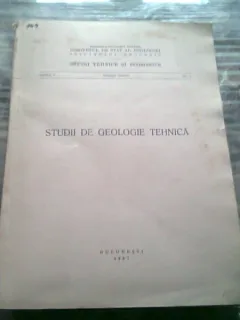 STUDII DE GEOLOGIE TEHNICA  1967