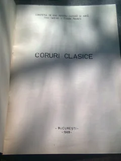 CORURI CLASICE  (CANTECE)