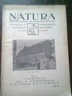 REVISTA NATURA NR.10/1927