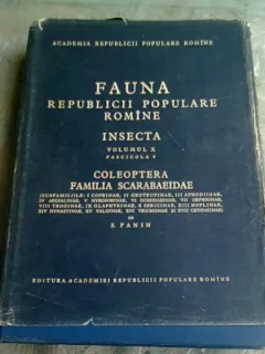 FAUNA REPUBLICII POPULARE ROMANE , INSECTA , VOL.X, FASCICULA 4 - S. PANIN