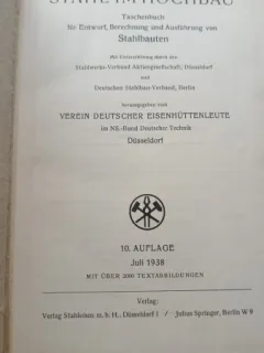 STAHL IM HOCHBAU. 10 AUFLAGE  (CONSTRUCTII DI UIEL, CARTE IN LIMBA GERMANA)