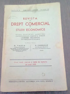 REVISTA DE DREPT COMERCIAL SI STUDII ECONOMICE NR.10/1935