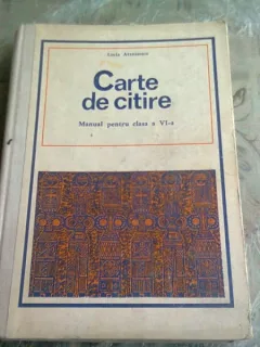 CARTE DE CITIRE - LUCIA ATANASESCU  MANUAL CLASA A VI-A, 1980