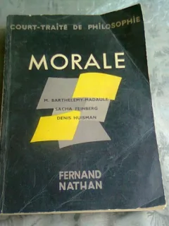 MORALE - M. BARTHELEMY MADAULE  (CARTE IN LIMBA FRANCEZA)