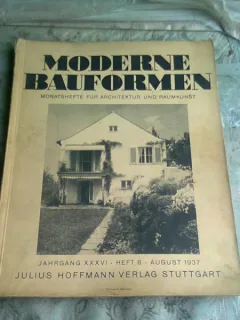 MODERNE BAUFORMEN NR.8/1937  - REVISTA DE ARHITECTURA