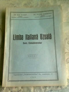 LIMBA ITALIANA UZUALA, CURS COMPLEMENTAR - ILIE TCACIUC