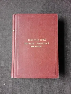 NOMENCLATURA POSTALA CODIFICATA, MUNICIPIUL BUCURESTI 1980