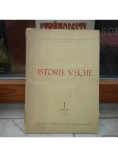 Studii si cercetari de istorie veche vol.1 anul XII 1961 , Em. Condurachi