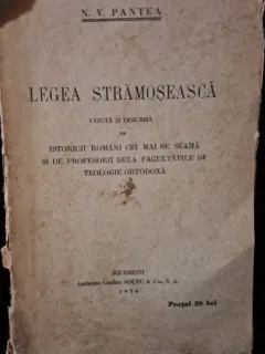 Legea Strămoșească, N.V. Pantea