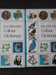 ILLUSTRATED COLOUR DICTIONARY DOUA VOLUME IN LIMBA ENGLEZA