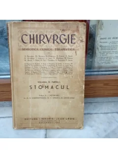 Chirurgie Semiotica, Clinica, Terapeutica , vol IV , Stomacul , Dr. I. Iacobovici , 1940