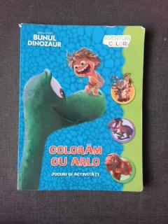 BUNUL DINOZAUR, COLORAM CU ARLO  (CARTE DE COLORAT)