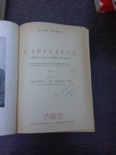 Capitalul, critica economiei politice - Karl Marx  vol.I Procesul de productie al capitalului