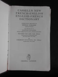 Cassell's new french-english, english-french dictionary - Denis Girard