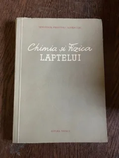 Chimia si Fizica Laptelui manual pentru scoli tehnice si tehnice de maistri