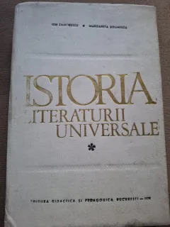 Ion Zamfirescu Margareta Dolinescu Istoria literaturii universale vol. 1. Antichitatea, Evul Mediu Renasterea