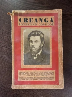 Octav Minar Creanga povestind copiilor