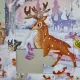 Bambi, carte cu puzzle, 6 puzzle