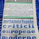 Romul Munteanu - Metamorfozele Criticii Europene Moderne