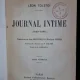 Journal Intime - Leon Tolstoi (2 volume)