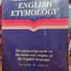 Concise Dictionary of english etymology - Walter W. Skeat
