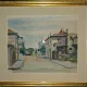 Tablou Vasile Velisaratu - Strada din Tulcea (acuarela)
